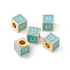 Rack Plating Brass Enamel Beads KK-B060-04G-06U-3