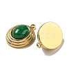 Natural Green Jade Dyed Pendants STAS-L025-007G-03-2