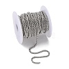 Tarnish Resistant 304 Stainless Steel Box Chains CHS-K001-37B-3
