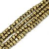 Electroplate Non-magnetic Synthetic Hematite Beads Strands G-Q486-63D-1