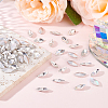 Fingerinspire 100Pcs Pointed Back Glass Rhinestone Cabochons RGLA-FG0001-05A-5