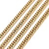 Ion Plating(IP) 304 Stainless Steel Diamond Cut Curb Chains CHS-F013-02G-1