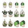 30Pcs 6 Styles Alloy Enamel Pendants ENAM-CJ0004-91-1
