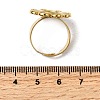 Adjustable 304 Stainless Steel Open Cuff Ring Components STAS-P403-01C-G-3