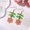 Handmade Glass Seed Dangle Earrings EJEW-MZ00311-05-1