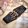 PU Leather Wide Elastic Corset Belts AJEW-WH0413-88A-5