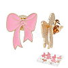 16Pcs Bowknot Enamel Pins JEWB-FH0002-01A-1