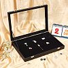 Wood Pin Display Case CON-WH0084-31-6