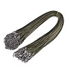 Waxed Cotton Cord Necklace Making MAK-S034-020-1