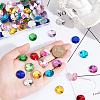 100Pcs 10 Colors Cone Shape Sew on Rhinestones GLAA-GA0001-56A-3