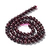 Natural Garnet Bead Strands G-A038-B-01-3