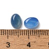 Natural Blue Agate Cabochons G-F605E-10B-3