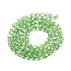 Electroplate Transparent Glass Beads Strands EGLA-A035-T6mm-A09-2