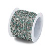 Brass Dapped Chains AJEW-Q153-02P-07-3