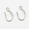 Brass Earring Hooks X-KK-F714-06S-2