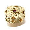 Brass Medium Violet Red Cubic Zirconia Multi-Strand Links KK-M316-07G-2