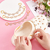 Heart with Butterfly/Infinity Alloy Rhinestone Link Shoe Decoration Chain FIND-AB00008-3