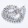 Electroplat Glass Beads Strands EGLA-Q092-10mm-D01-2