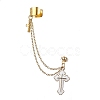304 Stainless Steel Cuff Earring Chains EJEW-JE05640-02-1