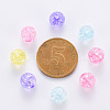 Transparent Crackle Acrylic Beads MACR-S370-G8mm-3