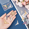 12Pcs 3 Colors 304 Stainless Steel Chandelier Components Links FIND-UN0001-62-4