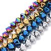 Electroplated Non-magnetic Synthetic Hematite Beads Strands G-G862-01-1