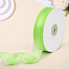 1Roll Solid Color Organza Ribbons ORIB-CY0001-02J-3