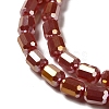 Electroplate Glass Beads Strands EGLA-D031-01O-3