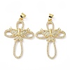 5Pcs Brass Micro Pave Cubic Zirconia Pendant ZIRC-SZ0004-28-1