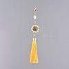 Polyester Tassel Big Pendant Decorations HJEW-JM00379-M-2