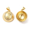 Brass with Cubic Zirconia Pendants KK-K339-02G-1