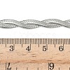 6MM 304 Stainless Steel 2-Strand Flat Snake Chain Bracelet Making STAS-P423-01P-3