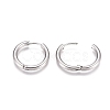 Tarnish Resistant 304 Stainless Steel Huggie Hoop Earrings EJEW-G272-01-14mm-P-3