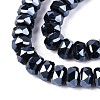 Electroplate Glass Beads Strands EGLA-N022-04A-A02-3