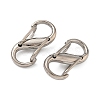 Alloy Double S Snap Hook Spring Keychain Clasps FIND-C084-01P-2