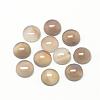 Natural Gray Agate Cabochons G-R416-8mm-15-1