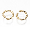 304 Stainless Steel Twisted Open Jump Rings STAS-L233-008B-G-2