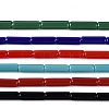 Opaque Solid Color Glass Beads Strands GLAA-N070-01A-CM-1