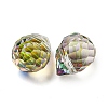 Electroplated Glass Beads EGLA-K062-01A-FR02-2