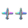 Rainbow Color Alloy Pendants PALLOY-N156-192-NR-2