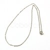Tarnish Resistant 304 Stainless Steel Women Chain Necklaces X-NJEW-C079-01-1
