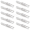 10Pcs Brass Pave Clear Cubic Zirconia Watch Band Clasps KK-BC0013-67S-1