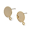 Brass Stud Earring Findings FIND-R144-12G-1