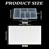 2Pcs Rectangle Polypropylene(PP) Bead Storage Container CON-LP0001-32-2