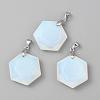 Faceted Gemstone Pendants G-F340-03-2