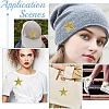 12Pcs Star Shape Cloth Embroidery Applqiues PATC-GF0001-33B-5