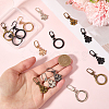20Pcs 10 Styles Alloy Zipper Puller FIND-GF0007-97-3