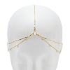 Alloy with Rhinestone Hair Chain DIY-WH20058-11G-7