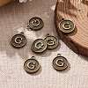 Alloy Pendant Cabochon Settings PALLOY-N156-01G-AB-5