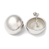 Rack Plating Brass Half Round Stud Earrings EJEW-Q766-07P-2